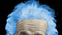 Эйнштейн - дедушка с голубыми волосами